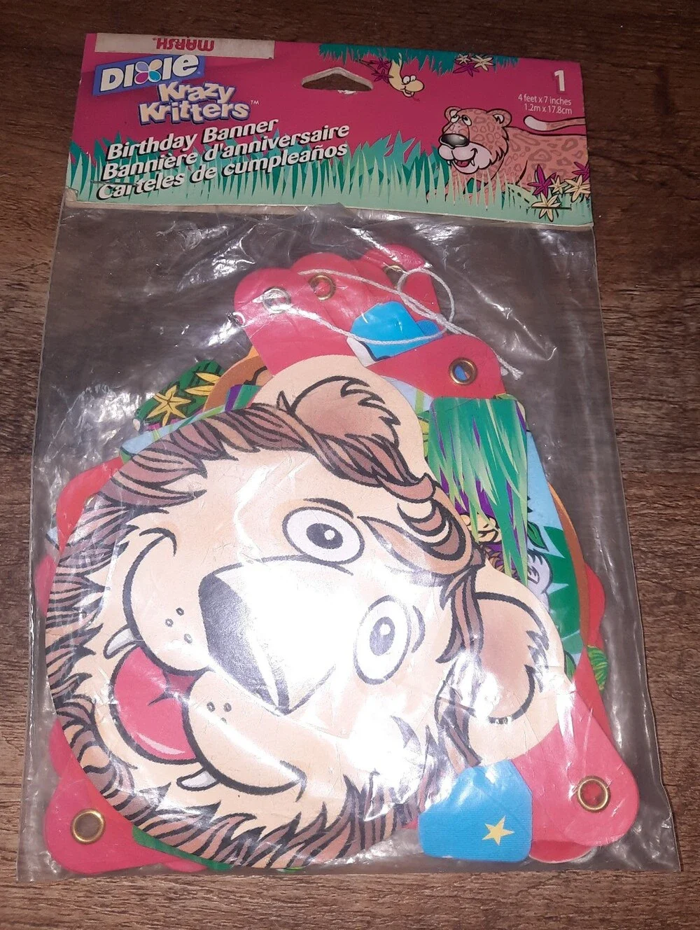Nos Dixie Krazy Kritters Birthday Banner